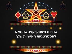 משחקי קזינו בהתאמה אישית